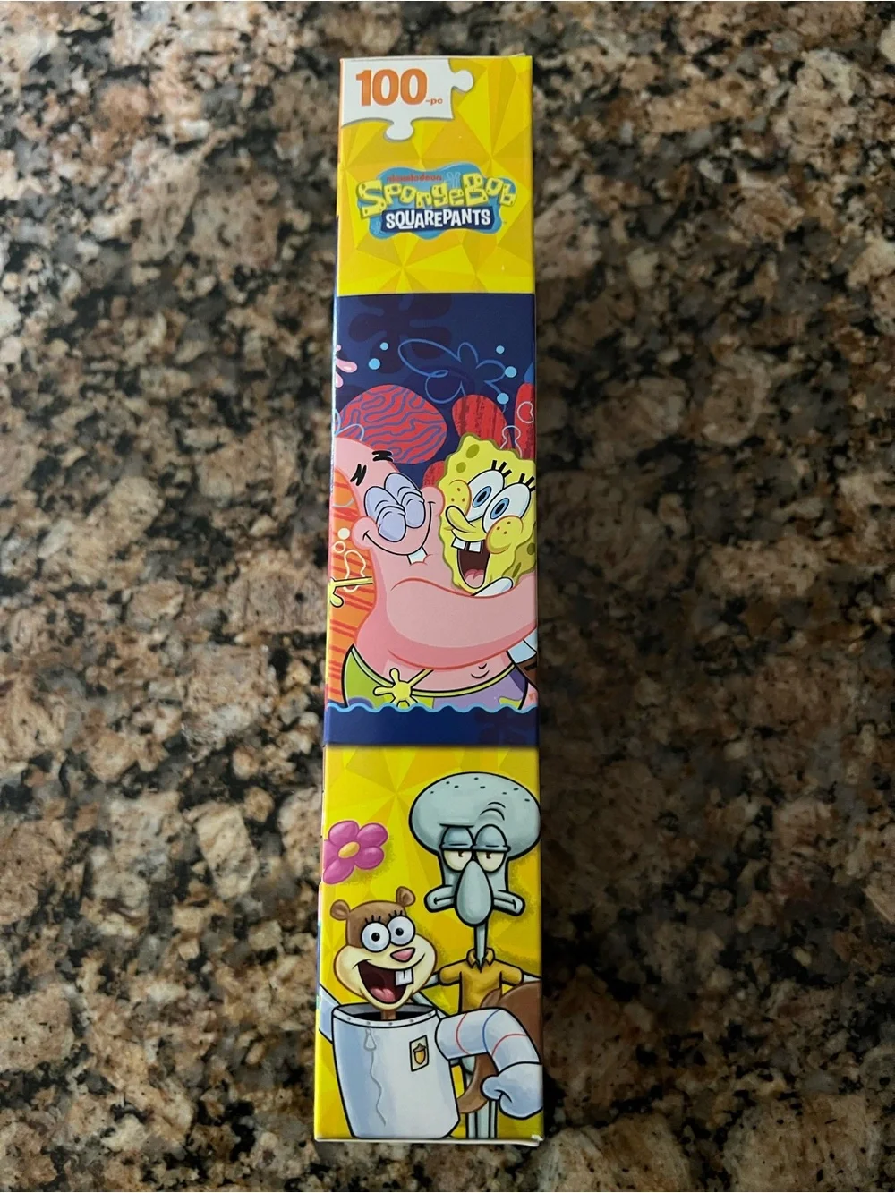 SpongeBob SquarePants Colorful Cartoon Puzzle 100 Piece - Yellow & Pink Artwork